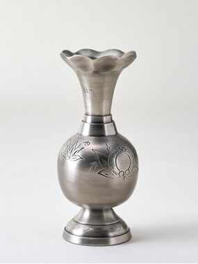NEW in box! MAGNOLIA Home Gwendolyn Pewter Etched Bud Vase - Chip and Joanna
